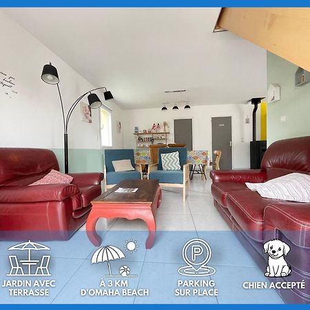 Sweet Omaha Belle Maison Recente Lumineuse Et Cosy Bien Equipee Jardin Clos 15 Mn A Pied Plage Omaha Beach Et Proche De Bayeux & Port En Bessin Saint-Laurent-sur-Mer Εξωτερικό φωτογραφία