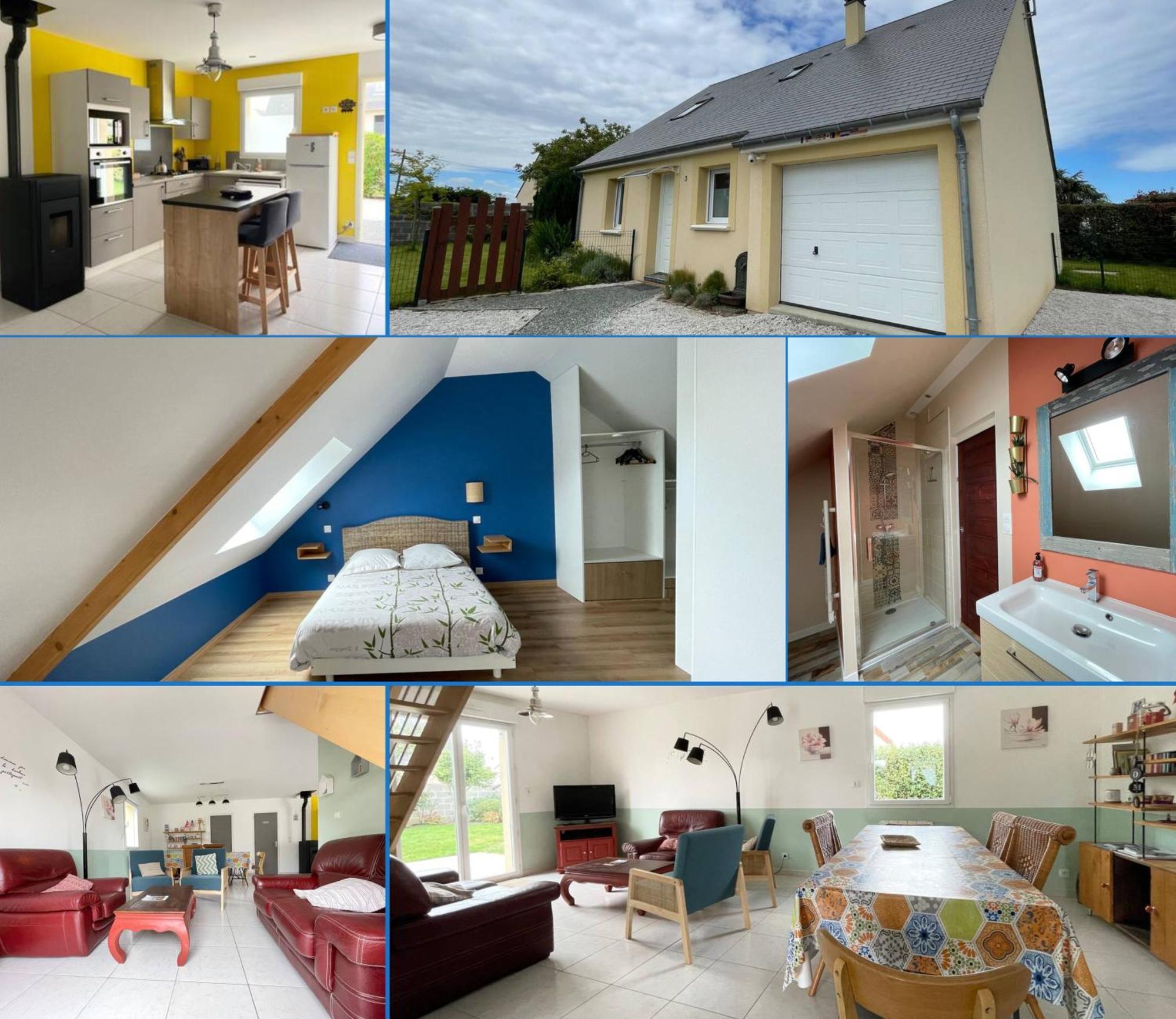 Sweet Omaha Belle Maison Recente Lumineuse Et Cosy Bien Equipee Jardin Clos 15 Mn A Pied Plage Omaha Beach Et Proche De Bayeux & Port En Bessin Saint-Laurent-sur-Mer Εξωτερικό φωτογραφία